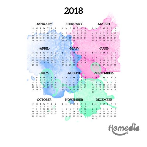 Cetak kalender dinding 2020